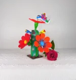 Alebrije Statue Cactus Biznaga Wooden Mexican Hummingbirg - Image 2