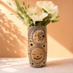 Barro Ahumado Planter Vase From Oaxaca