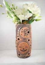 Barro Ahumado Planter Vase From Oaxaca - Image 2