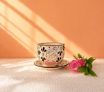Black Ceramic Dinnerware Mug and Saucer