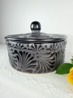 Black Talavera Style Tortillero - Image 4