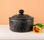Black Talavera Tortilla Warmer