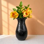 Black Traditional Talavera Vase - Image 2