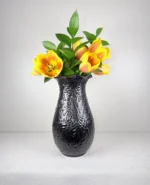 Black Traditional Talavera Vase - Image 4
