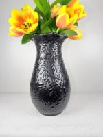 Black Traditional Talavera Vase - Image 5