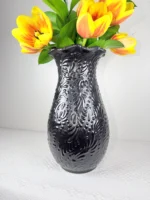Black Traditional Talavera Vase - Image 6
