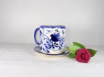 Blue Ceramic Dinnerware Set Made in Mexico - Image 2