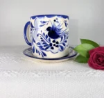 Blue Ceramic Dinnerware Set Made in Mexico - Image 3
