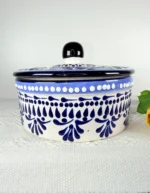 Blue Talavera Style Tortillero - Image 2