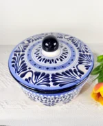 Blue Talavera Style Tortillero - Image 3