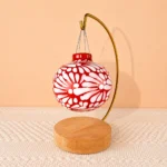 Burnt Orange Talavera Christmas Tree Ornament