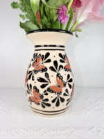 Butterfly Ceramic Vase Handcrafted in Mexico - Image 2