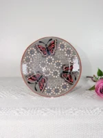 Butterfly Clay Mug and Saucer from Michoacan - Image 4