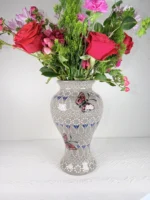 Butterfly Clay Vase Handmade in Mexico