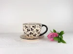 Ceramic Dinnerware Mug and Saucer - Image 3