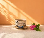 Ceramic Dinnerware Mug and Saucer