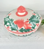 Ceramic Handpainted Tortillero with Lid - Image 2
