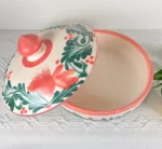 Ceramic Handpainted Tortillero with Lid - Image 3