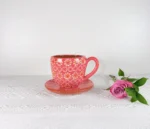 Clay Mug and Saucer Handmade in Mexico - Image 2