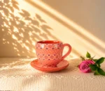 Clay Mug and Saucer from Michoacan
