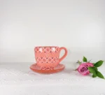 Clay Mug and Saucer from Michoacan - Image 2