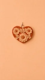 Clay Wall Small Hanging Heart