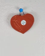 Clay Wall Small Hanging Heart - Image 2