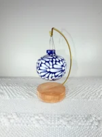 Dark Blue Talavera Christmas Ornament - Image 3