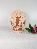 Day of the Death Clay Skull handcrafted in Michoacan - Image 5