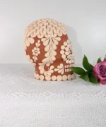 Day of the Death Clay Skull handcrafted in Michoacan - Image 6