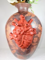 Extra Large Burnished Clay Vase from Michoacan - Image 3