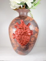 Extra Large Burnished Clay Vase from Michoacan - Image 4