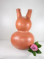 Extra Large Polished Clay Pottery Vase - Image 3