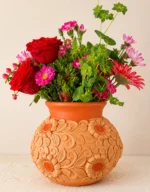 Filigrana Barro Vase Oaxaca Pottery