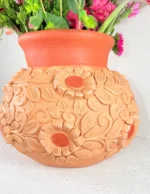 Filigrana Barro Vase Oaxaca Pottery - Image 3