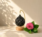 Handcrafted Black Clay Christmas Ornament