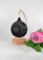 Handcrafted Black Clay Mexican Ornament - Image 2