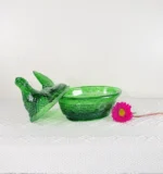 Handcrafted Glass Hen Dish - Image 3