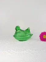 Handcrafted Glass Hen Mini Dish - Image 2