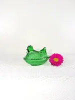 Handcrafted Glass Hen Mini Dish - Image 4