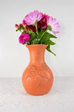 Handcrafted Natural Clay Vase - Image 2