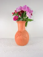 Handcrafted Natural Clay Vase - Image 3