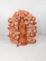 Handcrafted Virgin Mary Clay from Mexico - Image 3