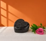 Handmade Black Clay Carved Jewerly Box