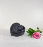 Handmade Black Clay Carved Jewerly Box - Image 2