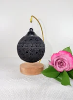 Handmade Black Clay Mexican Christmas Ornament - Image 3
