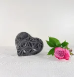 Handmade Black Clay Wall Decor - Image 2
