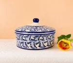 Handmade Ceramic Tortillero in Blue