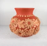 Handmade Clay Flower Vase from Oaxaca Mexico - Image 5