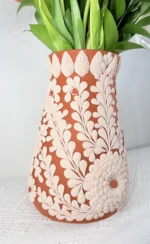 Handmade Clay Michoacan Vase - Image 3